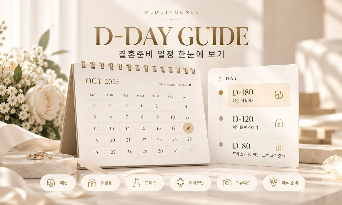 웨딩원스 결혼준비 D-DAY 가이드 대표 이미지