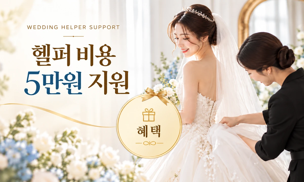 WeddingOnes 본식 헬퍼 비용 5만원 지원 이벤트
